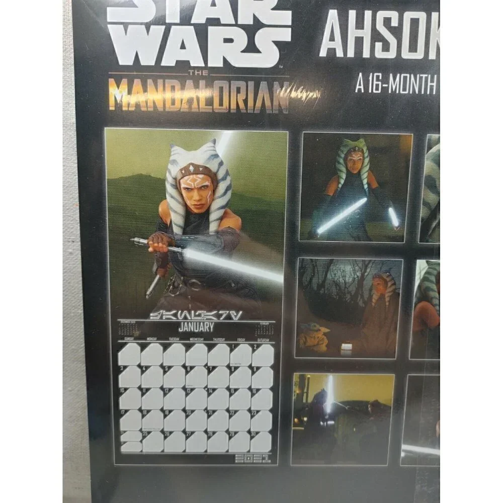 Star Wars The Mandalorian Ahsoka Tano Disney Lucasfilm 2021 Wall Calendar